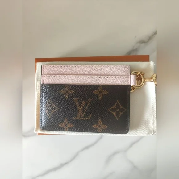 Louis Vuitton Charms Pink and Brown Card Holder - Picture 3 of 6